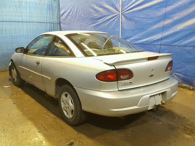 1G1JC124227147909 - 2002 CHEVROLET CAVALIER SILVER photo 3