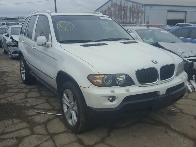 5UXFA13514LU45130 - 2004 BMW X5 3.0I WHITE photo 1
