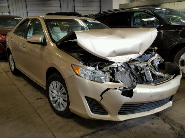 4T1BF1FK8CU035531 - 2012 TOYOTA CAMRY BASE GOLD photo 1