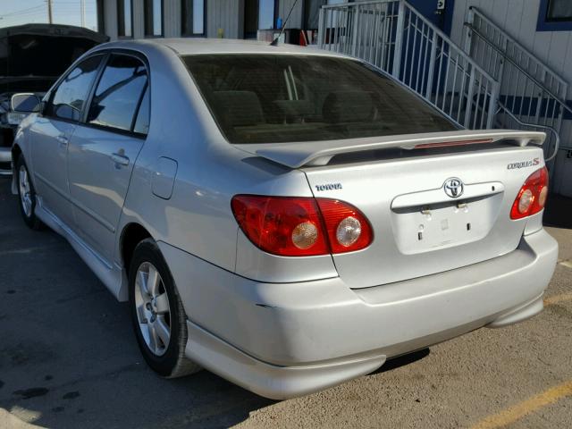 1NXBR32E65Z532874 - 2005 TOYOTA COROLLA CE SILVER photo 3