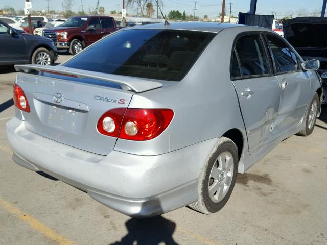 1NXBR32E65Z532874 - 2005 TOYOTA COROLLA CE SILVER photo 4