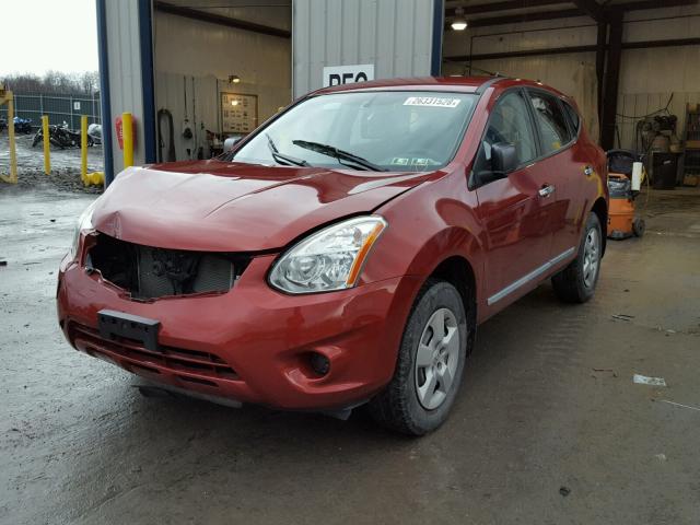 JN8AS5MV2DW629249 - 2013 NISSAN ROGUE S RED photo 2