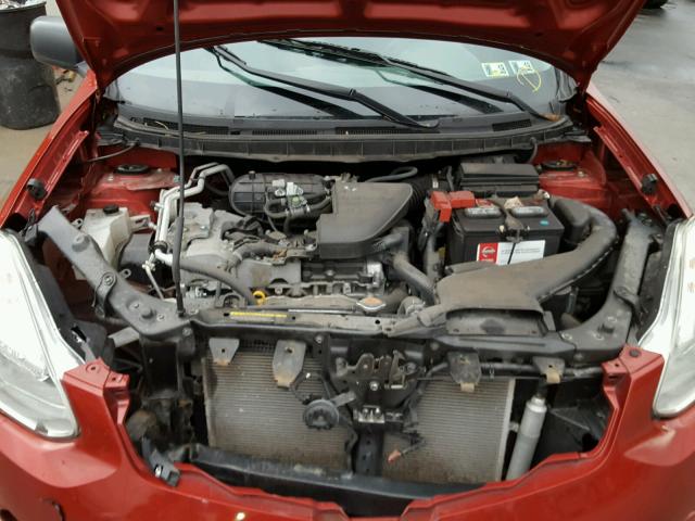 JN8AS5MV2DW629249 - 2013 NISSAN ROGUE S RED photo 7