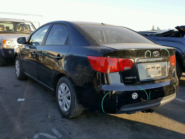 KNAFU4A24A5053422 - 2010 KIA FORTE EX BLACK photo 3