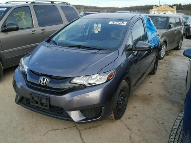 JHMGK5H55GS014446 - 2016 HONDA FIT LX أزرق صورة 2