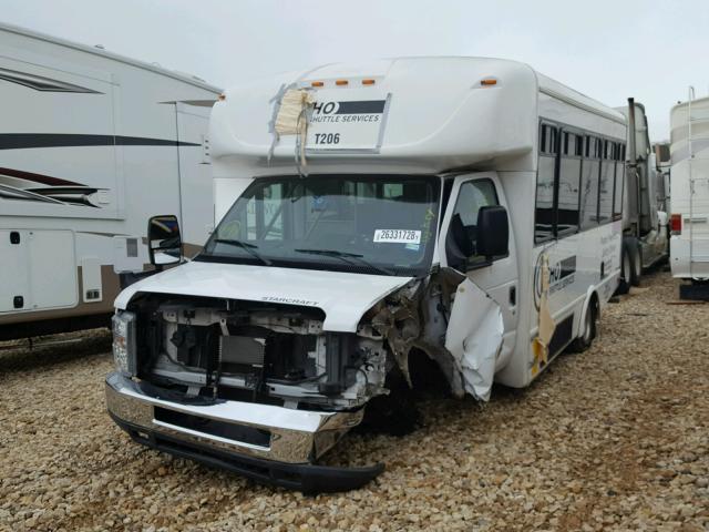 1FDEE3FLXEDB17851 - 2014 FORD ECONOLINE WHITE photo 2