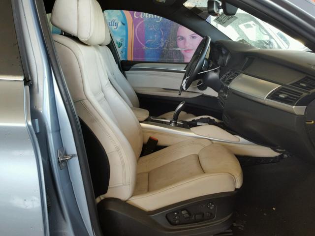 5UXFH0C57BLC66449 - 2011 BMW X6 HYBRID BLUE photo 5