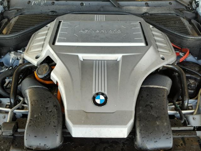 5UXFH0C57BLC66449 - 2011 BMW X6 HYBRID BLUE photo 7