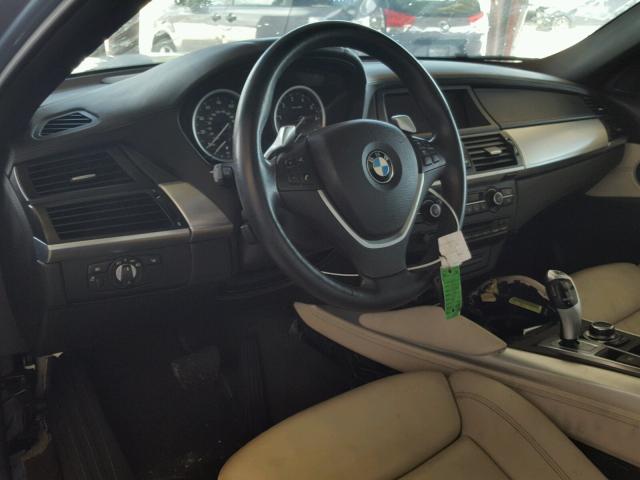 5UXFH0C57BLC66449 - 2011 BMW X6 HYBRID BLUE photo 9