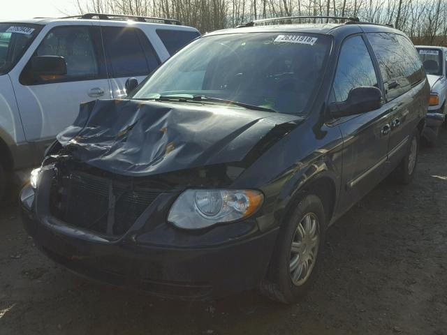 2A8GP54L07R266364 - 2007 CHRYSLER TOWN & COU BLACK photo 2