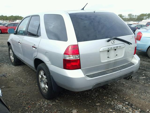 2HNYD18232H519703 - 2002 ACURA MDX SILVER photo 3