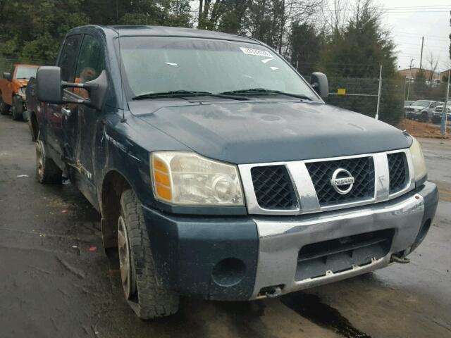 1N6BA07B66N550048 - 2006 NISSAN TITAN XE GREEN photo 1