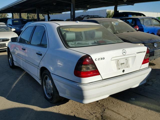 WDBHA24G0YA850797 - 2000 MERCEDES-BENZ C 230 WHITE photo 3