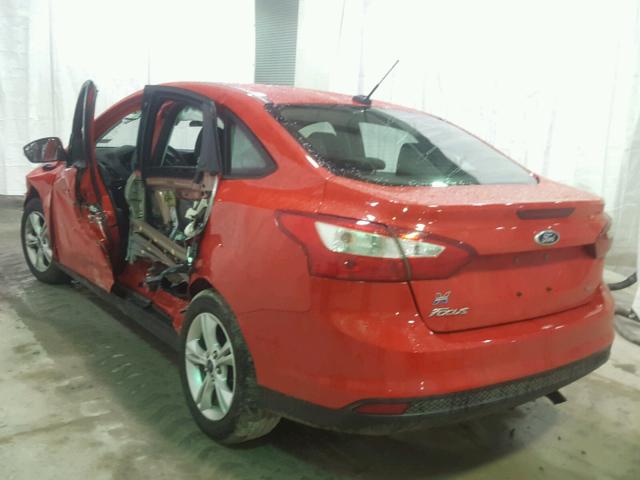 1FADP3F26DL111279 - 2013 FORD FOCUS SE RED photo 3