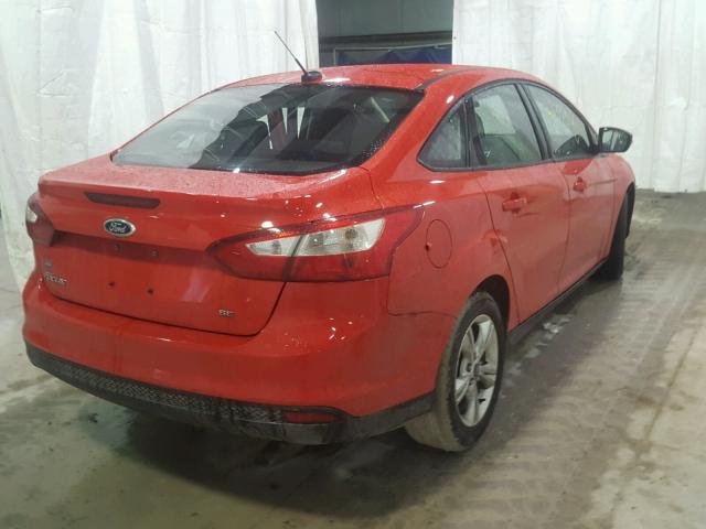1FADP3F26DL111279 - 2013 FORD FOCUS SE RED photo 4