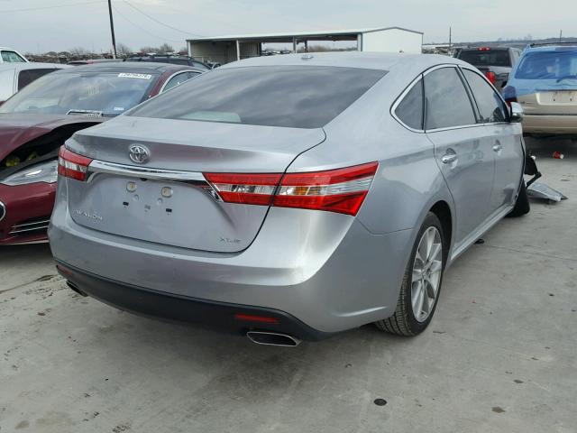 4T1BK1EB8FU169411 - 2015 TOYOTA AVALON XLE SILVER photo 4