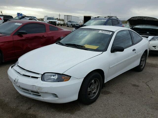 1G1JC12F337370026 - 2003 CHEVROLET CAVALIER WHITE photo 2