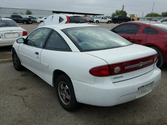 1G1JC12F337370026 - 2003 CHEVROLET CAVALIER WHITE photo 3