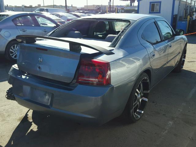 2B3KA43R86H392643 - 2006 DODGE CHARGER SE GRAY photo 4