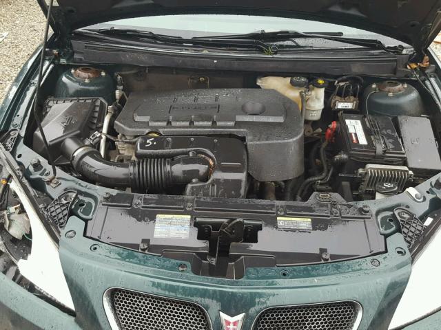 1G2ZF55B464290648 - 2006 PONTIAC G6 SE GREEN photo 7