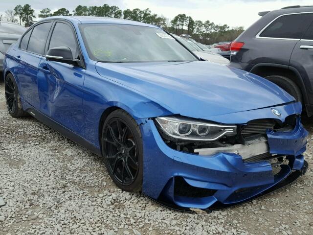 WBA3A9C54EF477814 - 2014 BMW 335 I BLUE photo 1