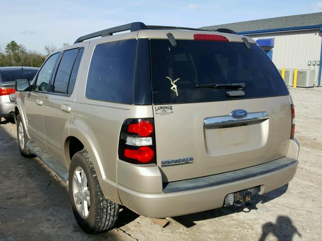 1FMEU63E47UB38904 - 2007 FORD EXPLORER X BEIGE photo 3