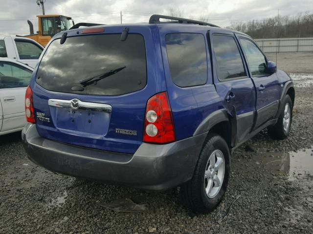 4F2CZ04196KM15367 - 2006 MAZDA TRIBUTE S BLUE photo 4