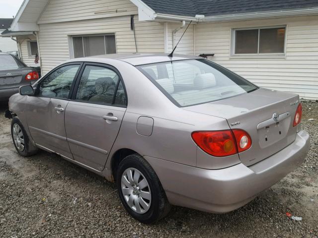 2T1BR32EX3C082855 - 2003 TOYOTA COROLLA CE BEIGE photo 3