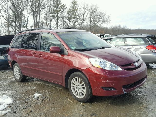 5TDBK22C08S009652 - 2008 TOYOTA SIENNA XLE RED photo 1