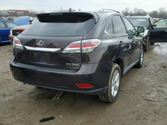 2T2BK1BA9DC165728 - 2013 LEXUS RX 350 BROWN photo 4