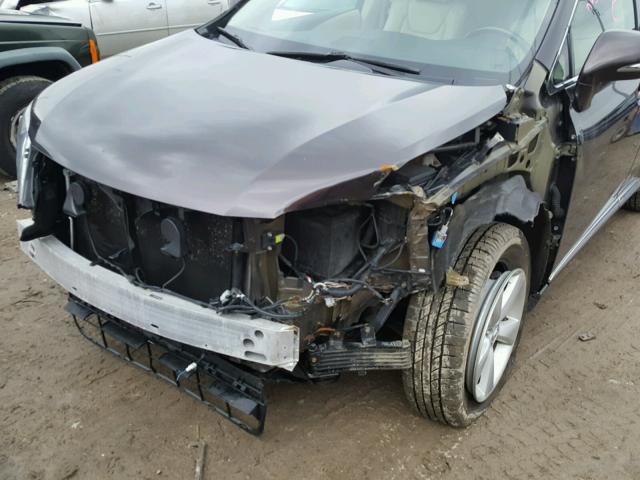 2T2BK1BA9DC165728 - 2013 LEXUS RX 350 BROWN photo 9