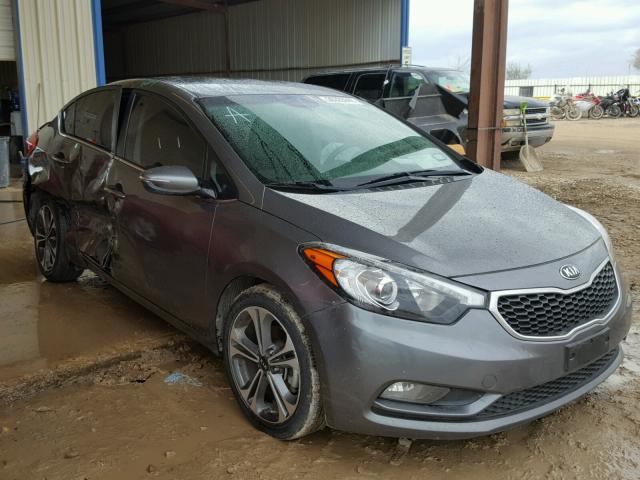 KNAFX4A86F5362876 - 2015 KIA FORTE EX GRAY photo 1