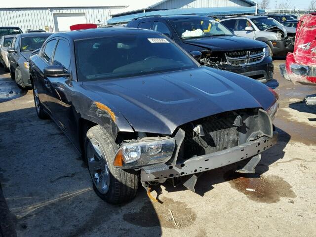 2C3CDXBG4EH212542 - 2014 DODGE CHARGER SE GRAY photo 1