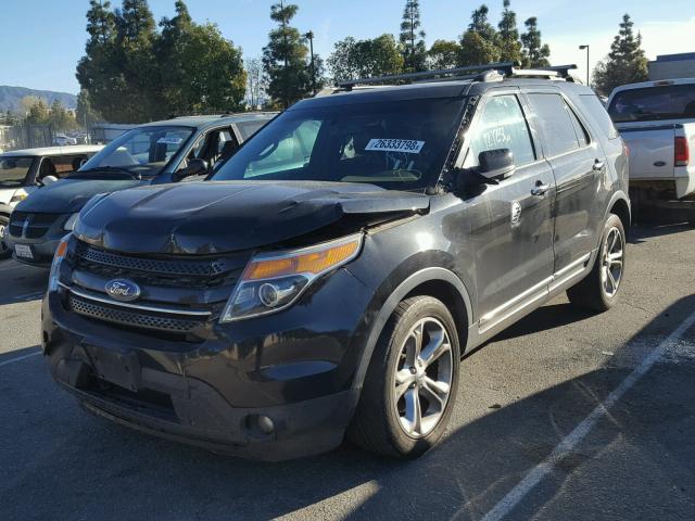 1FM5K8F85DGB34717 - 2013 FORD EXPLORER L BLACK photo 2