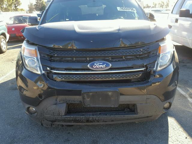 1FM5K8F85DGB34717 - 2013 FORD EXPLORER L BLACK photo 9