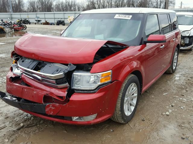 2FMGK5CC8ABA91056 - 2010 FORD FLEX SEL წითელი ფოტო 2