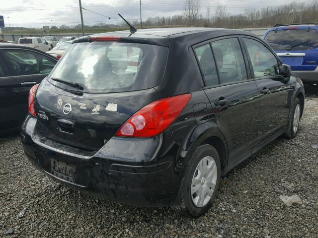 3N1BC1CP1CK268621 - 2012 NISSAN VERSA S BLACK photo 4