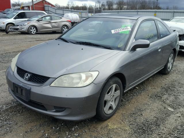 1HGEM22905L047697 - 2005 HONDA CIVIC EX Մոխրագույն լուսանկար 2