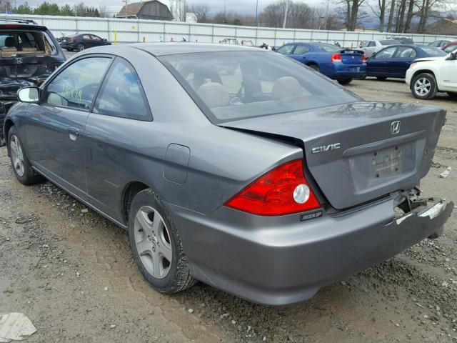 1HGEM22905L047697 - 2005 HONDA CIVIC EX Մոխրագույն լուսանկար 3