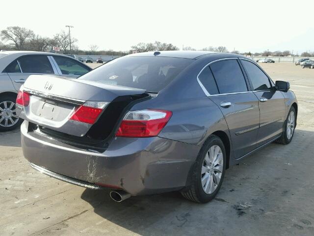 1HGCR2F82DA024362 - 2013 HONDA ACCORD EXL GRAY photo 4