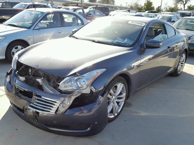 JNKCV64E68M104521 - 2008 INFINITI G37 BASE BLUE photo 2