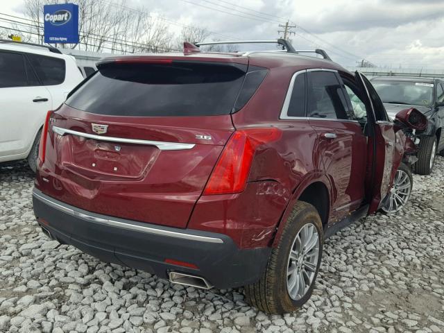 1GYKNDRS4HZ281954 - 2017 CADILLAC XT5 LUXURY RED photo 4