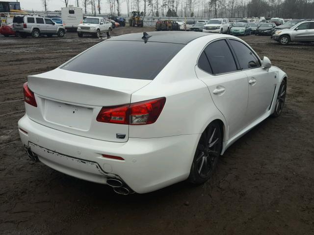 JTHBP262685003894 - 2008 LEXUS IS-F WHITE photo 4