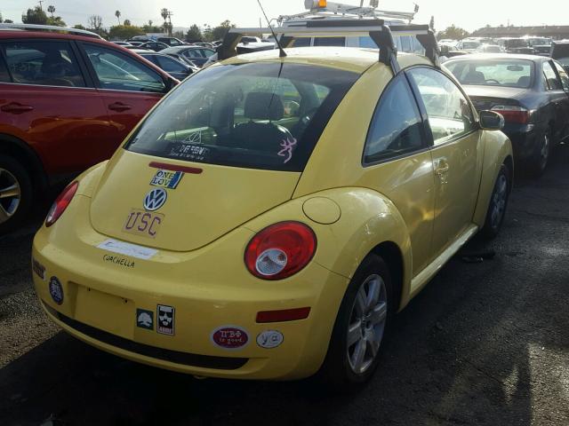 3VWPW31C97M516563 - 2007 VOLKSWAGEN NEW BEETLE 黄色 照片 4