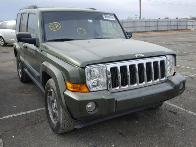 1J8HG48K27C691156 - 2007 JEEP COMMANDER GREEN photo 1