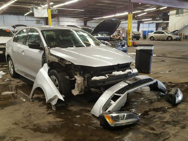 3VW1K7AJ3DM205438 - 2013 VOLKSWAGEN JETTA BASE ვერცხლისფერი ფოტო 1