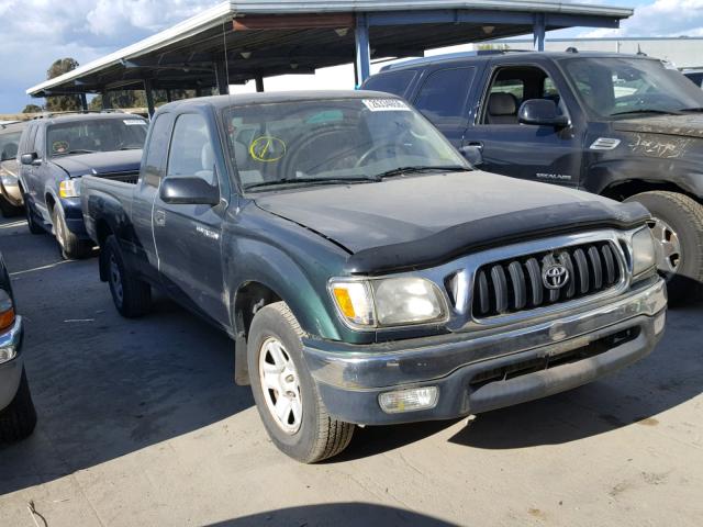 5TEVL52N22Z037203 - 2002 TOYOTA TACOMA XTR GREEN photo 1