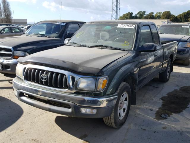 5TEVL52N22Z037203 - 2002 TOYOTA TACOMA XTR GREEN photo 2