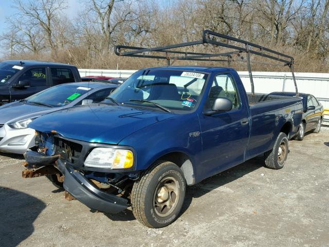 3FTZF17221MA66390 - 2001 FORD F150 BLUE photo 2