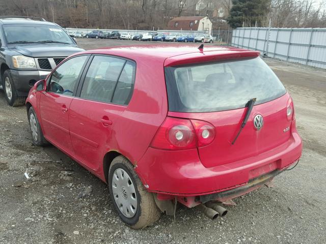 WVWDR71K97W037992 - 2007 VOLKSWAGEN RABBIT RED photo 3